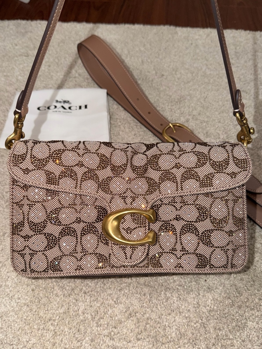 COACH Crystal tabby 26 - Mushroom * NWT - Picture 4 of 4